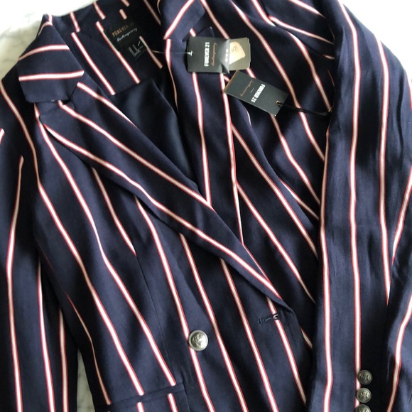 NWT Gorgeous striped navy blazer - Picture 6 of 6